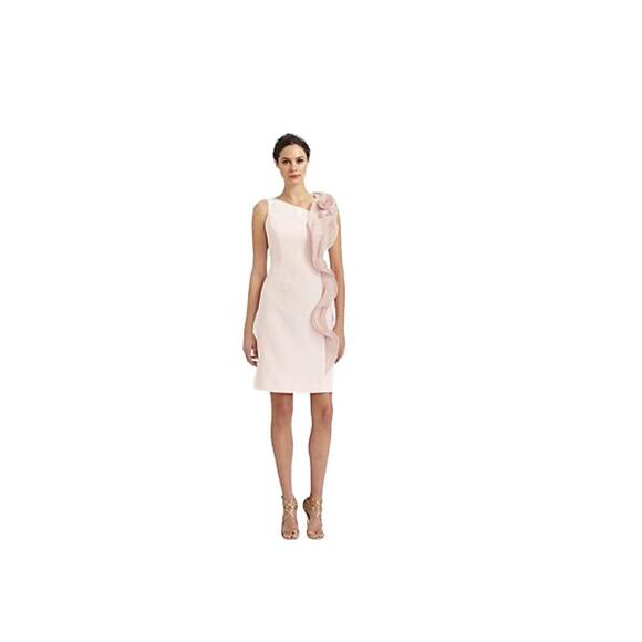 NWT Rickie Freeman TERI JON Organza Flower One-Shoulder Dress Size 12 - Picture 1 of 11